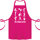 Camera Sutra Funny Photography Photographer Cotton Apron 100% Organic Pink