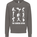 Camera Sutra Funny Photography Photographer Mens Sweatshirt Jumper Charcoal
