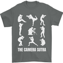 Camera Sutra Funny Photography Photographer Mens T-Shirt 100% Cotton Charcoal