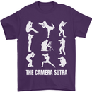 Camera Sutra Funny Photography Photographer Mens T-Shirt 100% Cotton Purple
