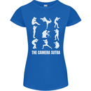 Camera Sutra Funny Photography Photographer Womens Petite Cut T-Shirt Royal Blue
