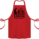 Can I Metal Detect Funny Detector Detecting Cotton Apron 100% Organic Red