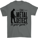 Can I Metal Detect Funny Detector Detecting Mens T-Shirt 100% Cotton Charcoal