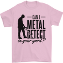Can I Metal Detect Funny Detector Detecting Mens T-Shirt 100% Cotton Light Pink