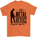 Can I Metal Detect Funny Detector Detecting Mens T-Shirt 100% Cotton Orange