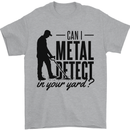 Can I Metal Detect Funny Detector Detecting Mens T-Shirt 100% Cotton Sports Grey