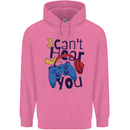 Can't Hear You Gamer Video Games Joypad Mens 80% Cotton Hoodie Azelea