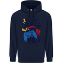 Can't Hear You Gamer Video Games Joypad Mens 80% Cotton Hoodie Navy Blue