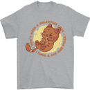 Cat & Pizza Anti Valentines Singles Day Mens T-Shirt 100% Cotton Sports Grey