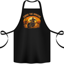 Chase the Horizon Motorcycle Chopper Biker Cotton Apron 100% Organic Black