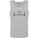 Chef Pulse Baker Cook Cooking Baking Hat Mens Vest Tank Top Sports Grey