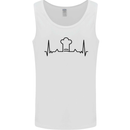 Chef Pulse Baker Cook Cooking Baking Hat Mens Vest Tank Top White