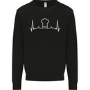 Chef Pulse Baker Cook Cooking Hat Baking Mens Sweatshirt Jumper Black