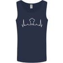Chef Pulse Baker Cook Cooking Hat Baking Mens Vest Tank Top Navy Blue