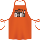 Chess Elements Periodic Table Cotton Apron 100% Organic Orange