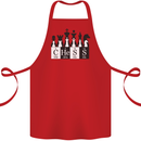 Chess Elements Periodic Table Cotton Apron 100% Organic Red
