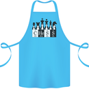 Chess Elements Periodic Table Cotton Apron 100% Organic Turquoise