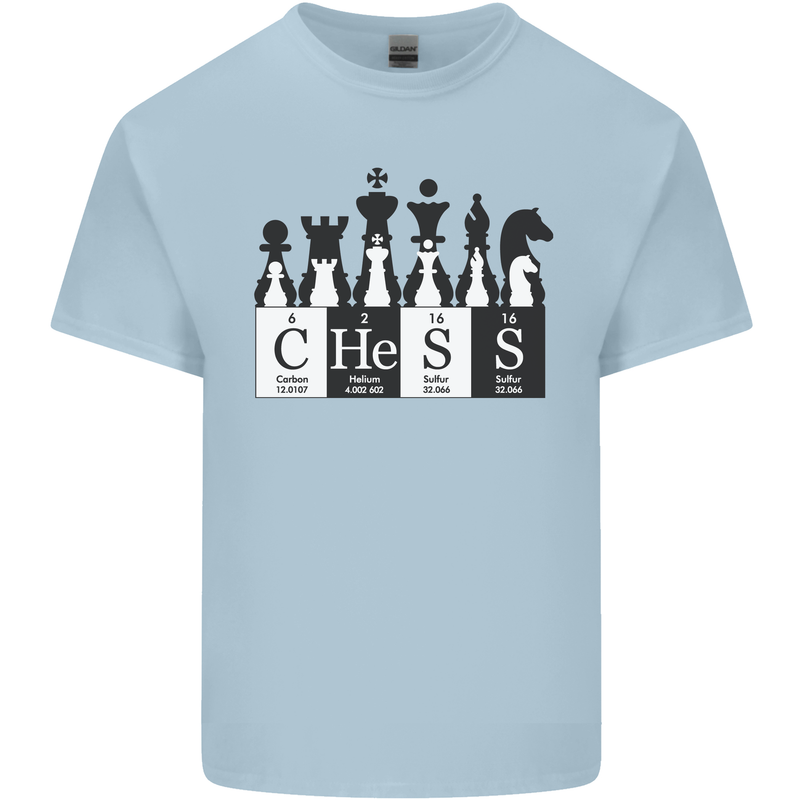 Chess Elements Periodic Table Kids T-Shirt Childrens Light Blue