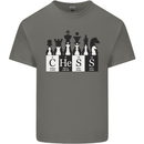 Chess Elements Periodic Table Mens Cotton T-Shirt Tee Top Charcoal