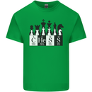 Chess Elements Periodic Table Mens Cotton T-Shirt Tee Top Irish Green