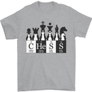 Chess Elements Periodic Table Mens T-Shirt 100% Cotton Sports Grey