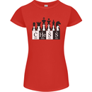 Chess Elements Periodic Table Womens Petite Cut T-Shirt Red