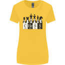 Chess Elements Periodic Table Womens Wider Cut T-Shirt Yellow