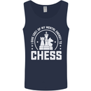 Chess Mental Energy Mens Vest Tank Top Navy Blue