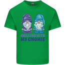 Chilling With My Gnomie Funny Gnomes Mens Cotton T-Shirt Tee Top Irish Green