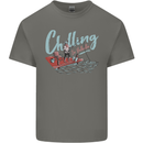 Chilling in Valhalla Funny Viking Fishing Fisherman Kids T-Shirt Childrens Charcoal