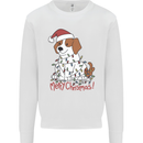 Christmas Beagle Funny Dog Xmas Mens Sweatshirt Jumper White