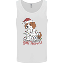 Christmas Beagle Funny Dog Xmas Mens Vest Tank Top White