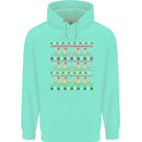 Christmas Bearded Dragon Xmas Reptile Childrens Kids Hoodie Peppermint