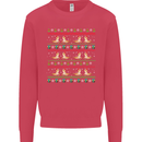 Christmas Bearded Dragon Xmas Reptile Kids Sweatshirt Jumper Heliconia