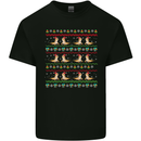 Christmas Bearded Dragon Xmas Reptile Kids T-Shirt Childrens Black