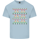 Christmas Bearded Dragon Xmas Reptile Kids T-Shirt Childrens Light Blue