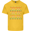 Christmas Bearded Dragon Xmas Reptile Kids T-Shirt Childrens Yellow