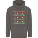 Christmas Bearded Dragon Xmas Reptile Mens 80% Cotton Hoodie Charcoal