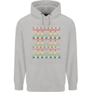 Christmas Bearded Dragon Xmas Reptile Mens 80% Cotton Hoodie Sports Grey