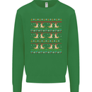 Christmas Bearded Dragon Xmas Reptile Mens Sweatshirt Jumper Irish Green