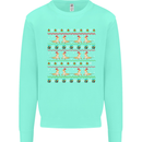 Christmas Bearded Dragon Xmas Reptile Mens Sweatshirt Jumper Peppermint