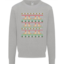 Christmas Bearded Dragon Xmas Reptile Mens Sweatshirt Jumper Sports Grey