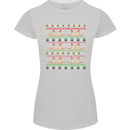 Christmas Bearded Dragon Xmas Reptile Womens Petite Cut T-Shirt Sports Grey