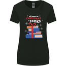 Christmas Books Funny Xmas Reading Bookworm Womens Wider Cut T-Shirt Black