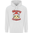 Christmas Cat Meowy Funny Christmas Childrens Kids Hoodie White