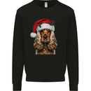 Christmas Cocker Spaniel Xmas Dog Mens Sweatshirt Jumper Black