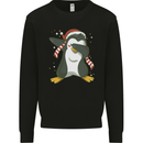 Christmas Dabbing Penguin Funny Xmas Mens Sweatshirt Jumper Black