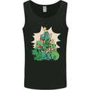 Christmas Dinosaur Xmas Tree T-Rex Funny Mens Vest Tank Top Black
