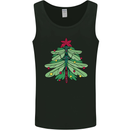 Christmas Dragonfly Xmas Tree Mens Vest Tank Top Black