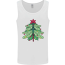 Christmas Dragonfly Xmas Tree Mens Vest Tank Top White